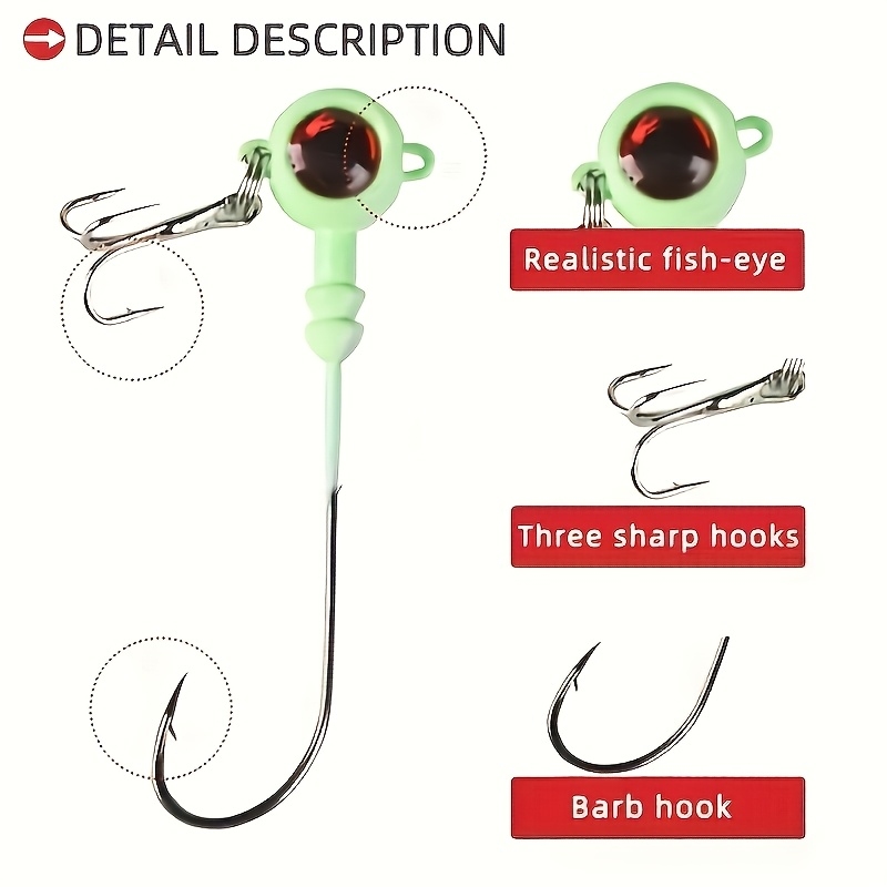 Jigger Double Sided - 5 cabezas de jig de doble