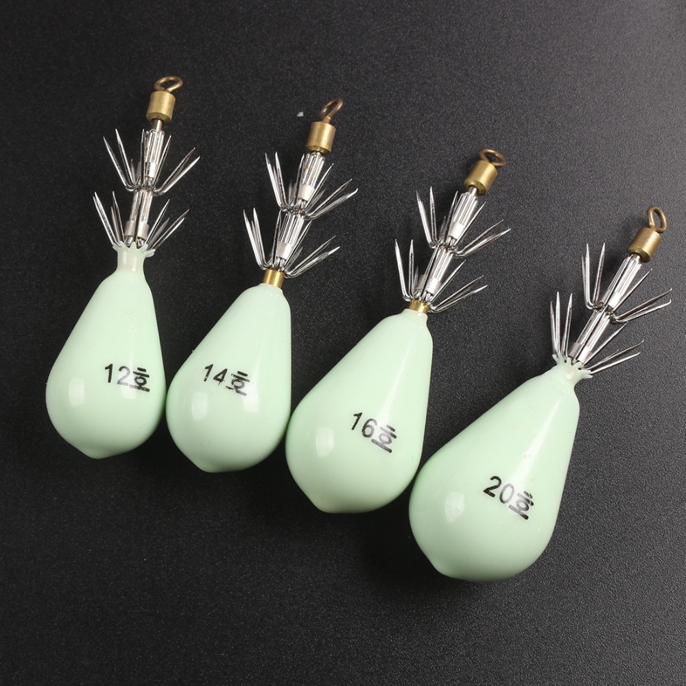 Jigger Double Sided - Señuelo Luminoso para Calamares, Anzuelo de