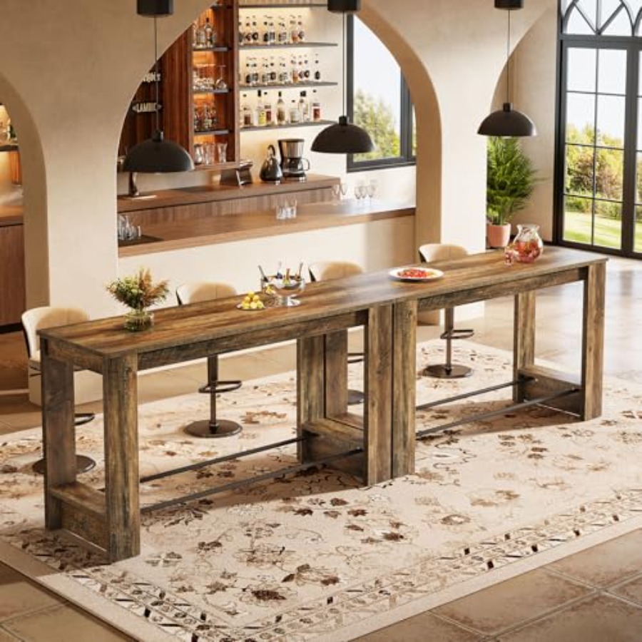 Juego de 2 mesas de bar de 63' - Home Bar And Counter reseña y precio