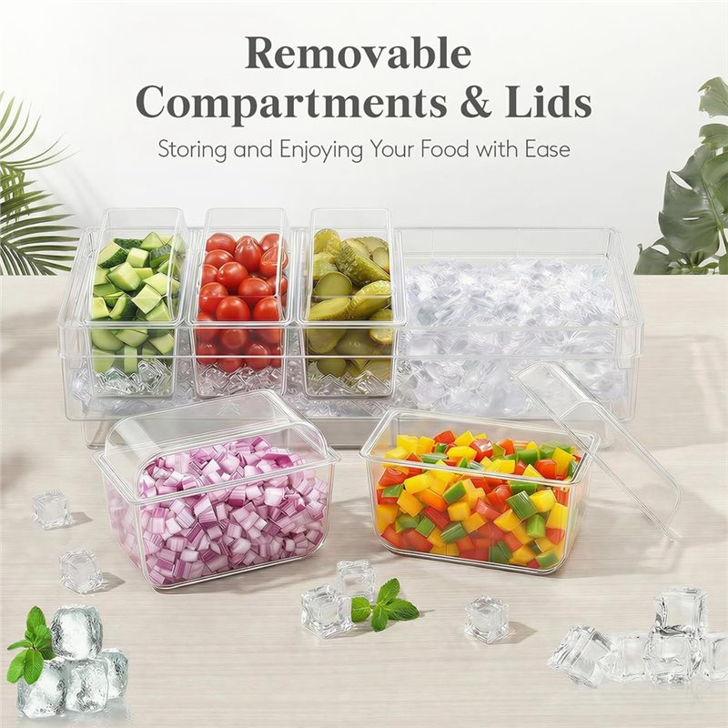 AB46 - Para Suministros de Bar - Garnish Tray Set reseña y precio
